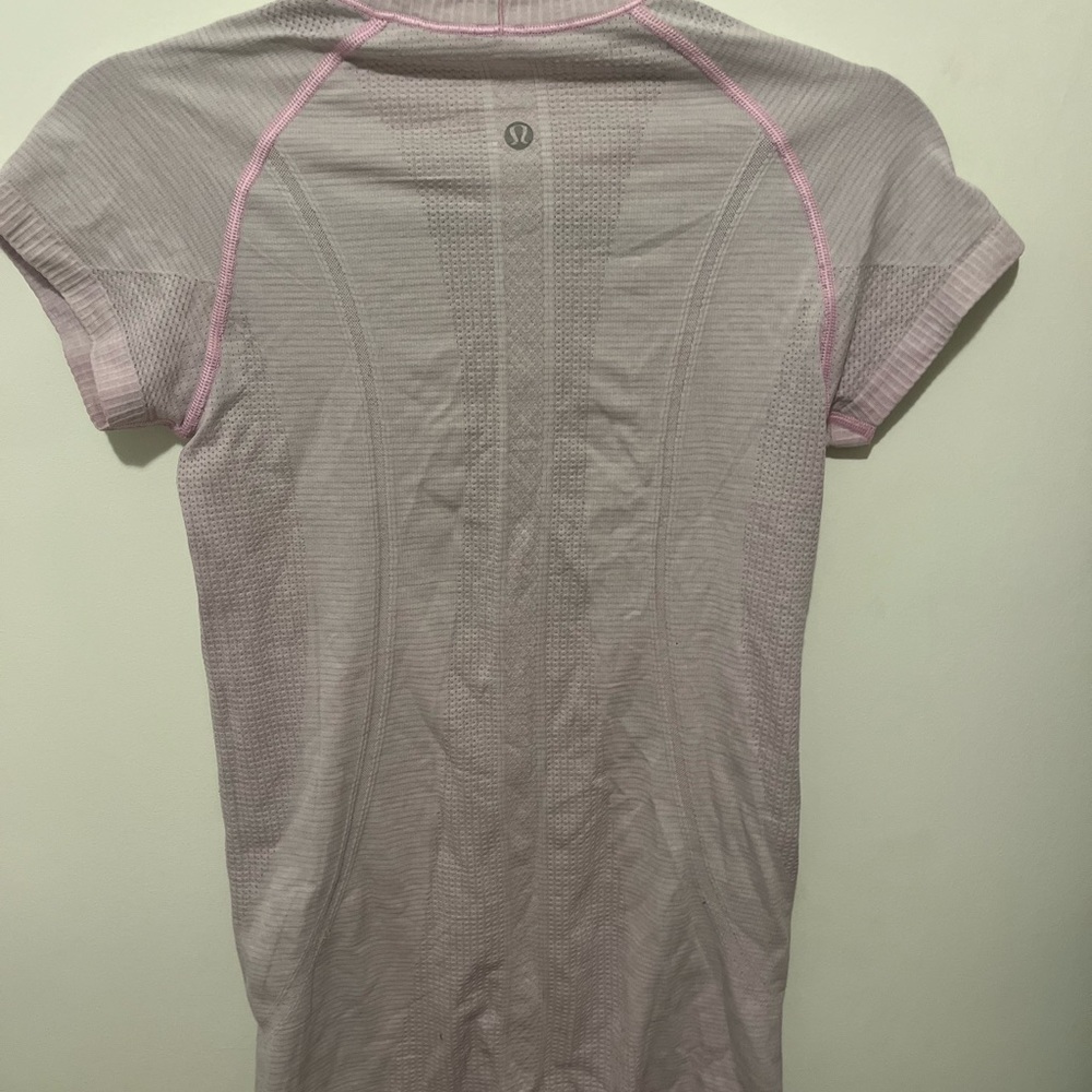 light washed pink lululemon racerback t-shirt